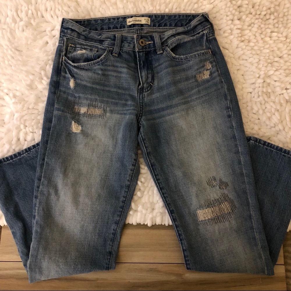 Girlfriend Distressed Jeans